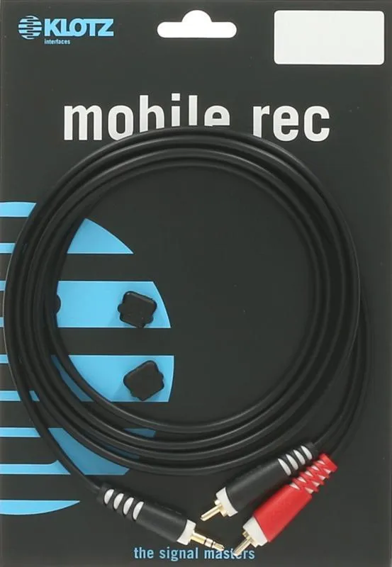 Klotz Y-kabel 3,5 mm TRS - 2x RCA - lehký - 2m
