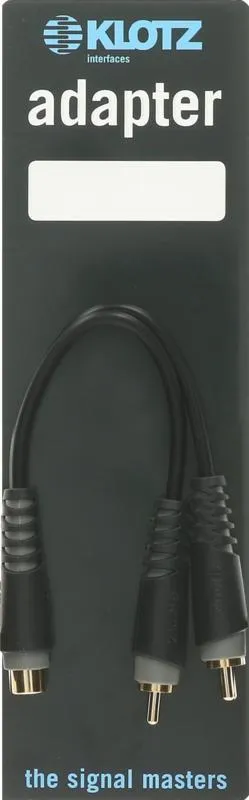 Klotz RCA Y adaptér - 2x RCA - mono - 0,2m