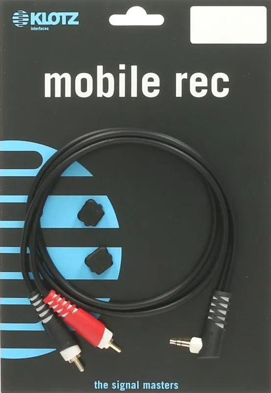 Klotz Y-kabel Jack 3,5 mm - 2x RCA - lehký - 1m