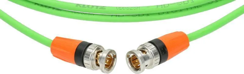 Klotz SDI 6G patch kabel - 3m, Neutrik BNC konektory