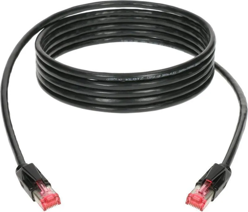 Klotz patch kabel CAT5e, flexibilní, PUR, RJ45 - RJ45, 5m