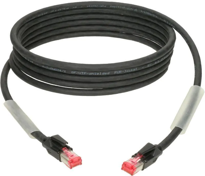 Klotz kabel CAT5e, flexibilní, dvojité stínění, 3m