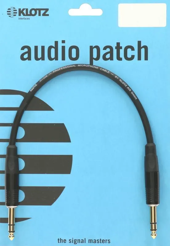 Klotz kabel Jack-Jack, symetrické, kovové konektory, pozlacené, 0,6m