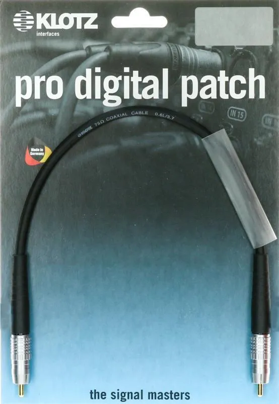 Klotz kabel SPDIF RCA - RCA, 0,3m