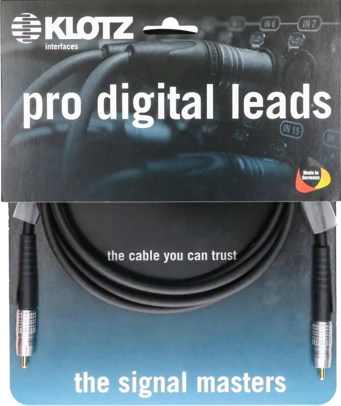 Klotz kabel SPDIF RCA - RCA, 3m