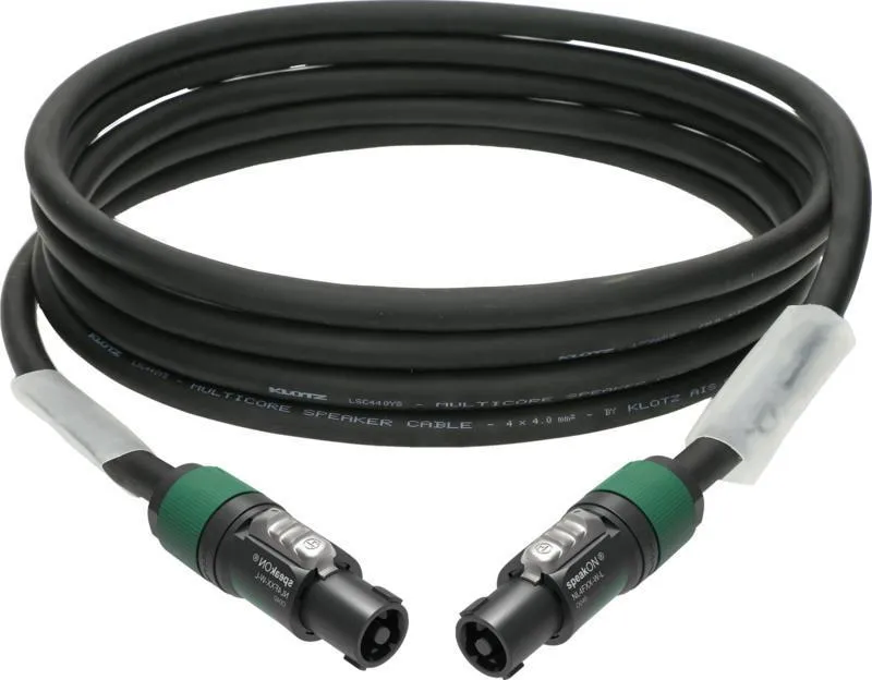 Klotz kabel speakON 4p, 4 x 4,0 mm², PVC, 1,5m