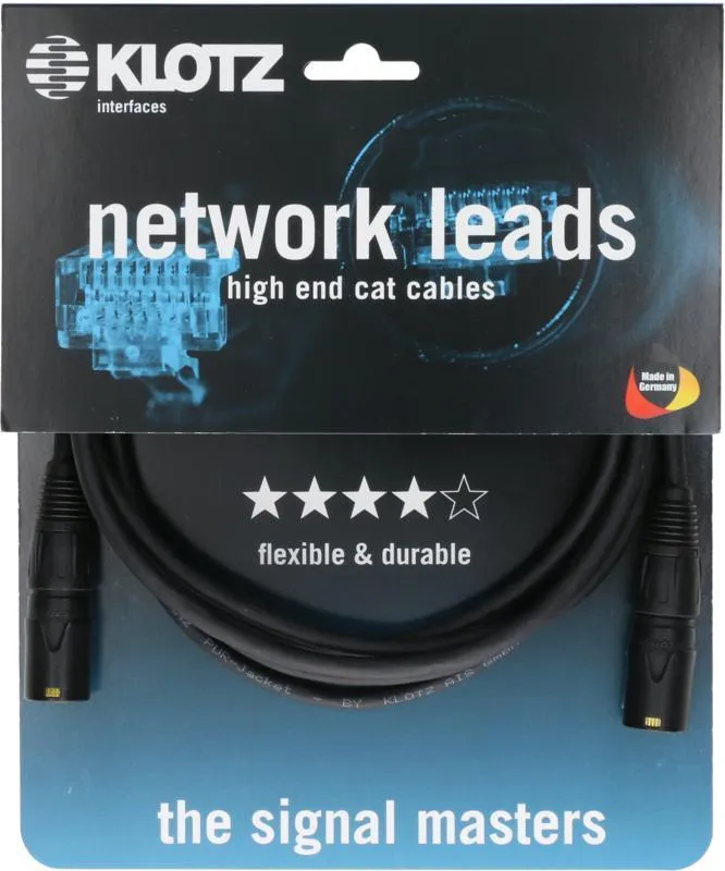 Klotz patch kabel CAT7 S/FTP, flexibilní, PUR, etherCON, 10m