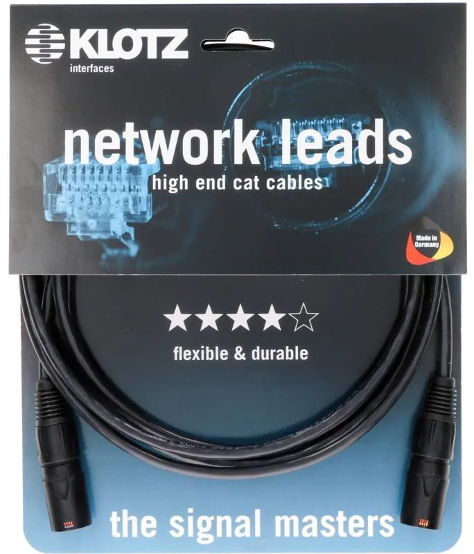 Klotz kabel CAT5e, flexibilní, PUR, etherCON, 5m