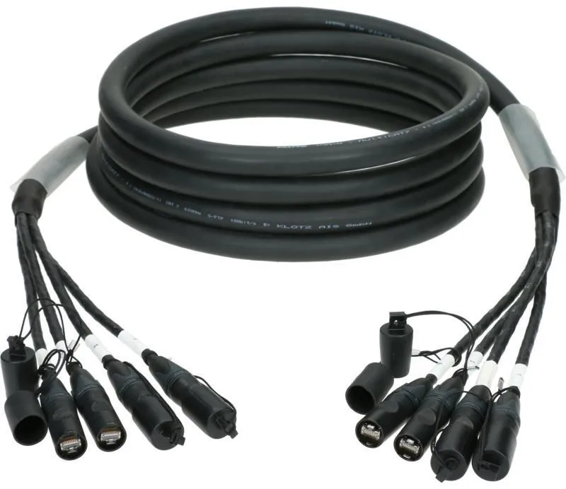 Klotz kabel CAT7, flexibilní, 4x MultiCAT, etherCON, 20m