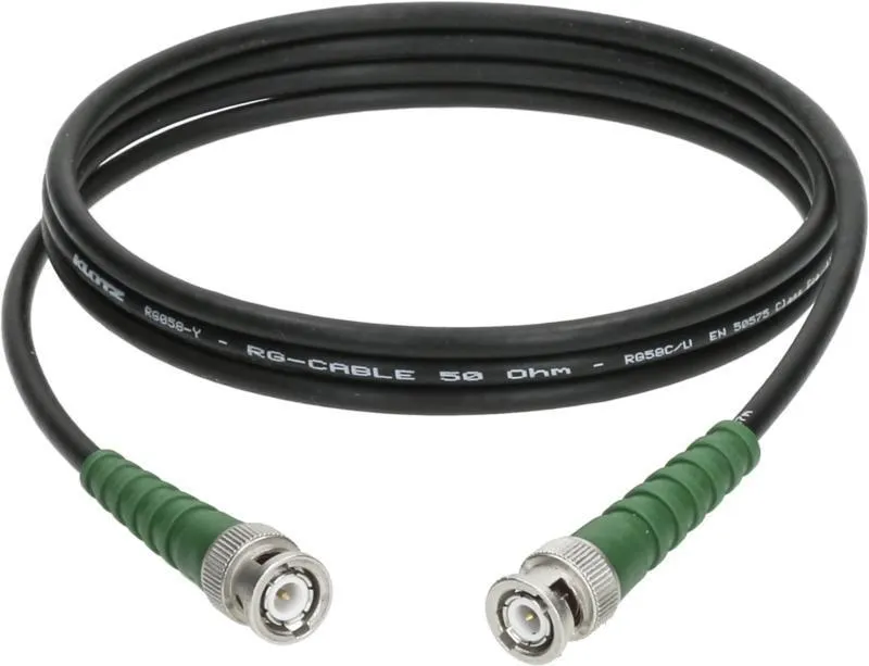 Klotz koaxiální kabel 50 ohmů, RG58C/U, s BNC konektory, 1m