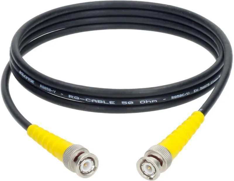 Klotz flexibilní 50 ohmový koaxiální kabel - RG58C/U s BNC konektorem Telegärtner - 0,3m