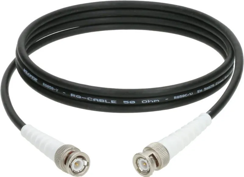 Klotz flexibilní 50 ohmový koaxiální kabel - RG58C/U s BNC konektorem Telegärtner - 0,5m