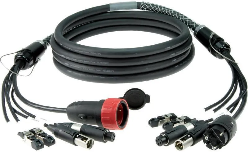 Klotz hybridní kabel 2 x RJ45, 2 x convertCON, Schuko, 50m
