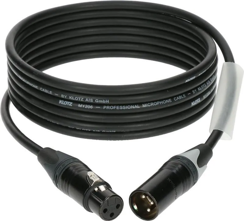 Klotz mikrofonní kabel XLR-XLR, barevné kódování, Neutrik konektory, 15m