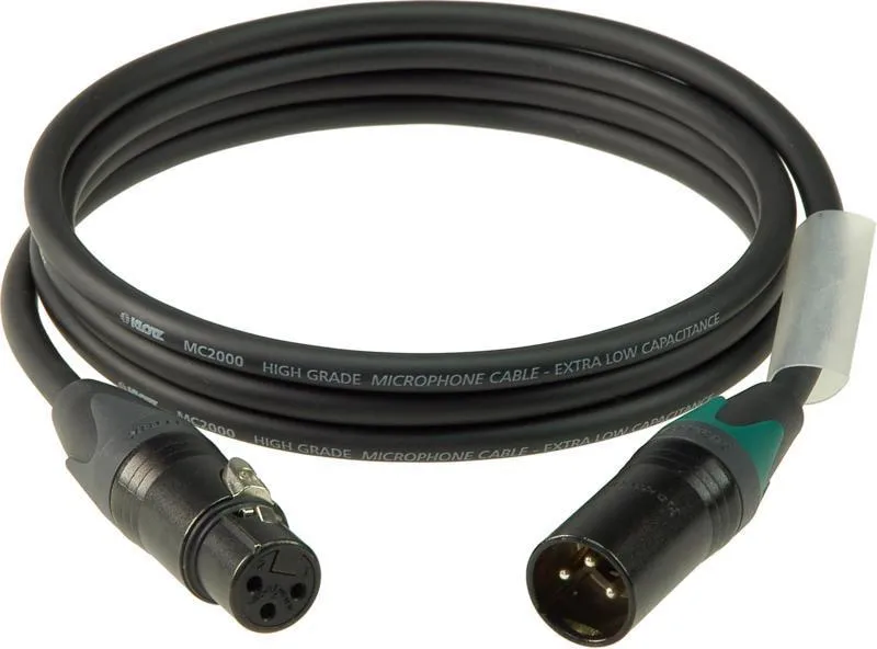 Klotz mikrofonní kabel XLR-XLR, barevné kódování, Neutrik konektory, 3m
