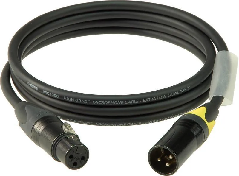 Klotz mikrofonní kabel XLR-XLR, barevné kódování, Neutrik konektory, 10m