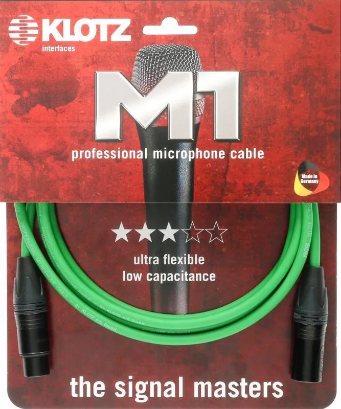 Klotz mikrofonní kabel XLR, Neutrik konektory, 7,5m