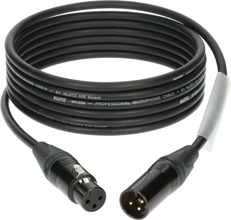 Klotz mikrofonní kabel XLR-XLR, barevné kódování, Neutrik konektory, 5m
