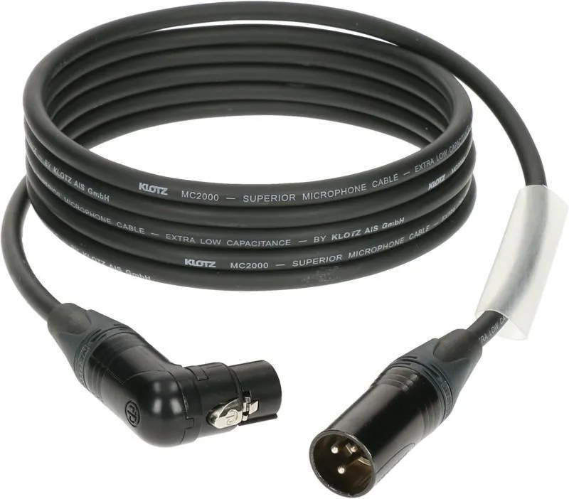 Klotz M2 mikrofonní kabel XLR 3p samice/samice Neutrik konektory - 0,5m
