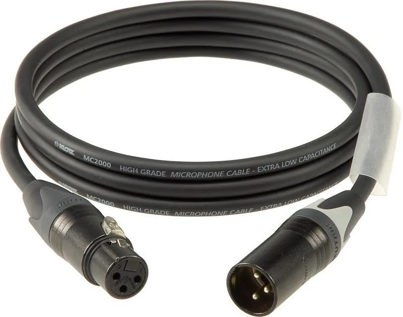 Klotz mikrofonní kabel XLR-XLR, barevně kódovaný, 10m, Neutrik konektory