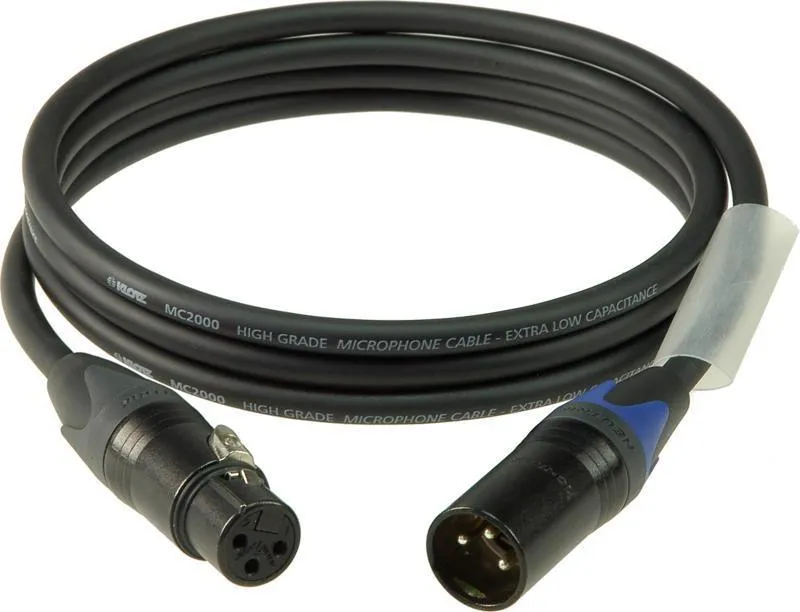 Klotz mikrofonní kabel XLR-XLR, barevně kódovaný, Neutrik konektory, 15m