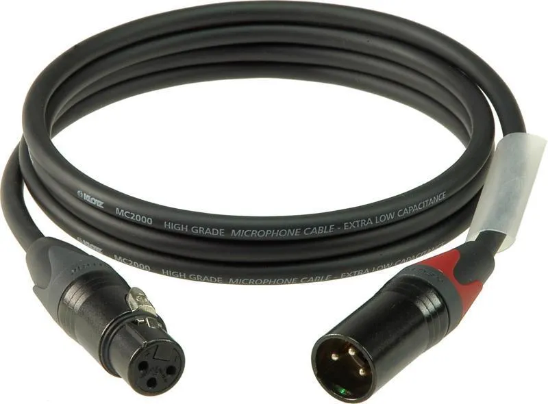 Klotz mikrofonní kabel XLR-XLR, barevně kódovaný, Neutrik konektory - 1m