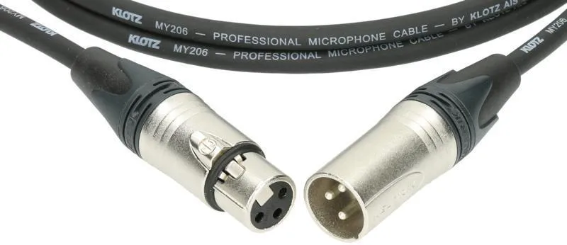Klotz mikrofonní kabel XLR 3p Neutrik konektory, 0,5m