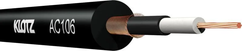 Klotz Koaxiální asymetrický audio kabel, PVC, 500m