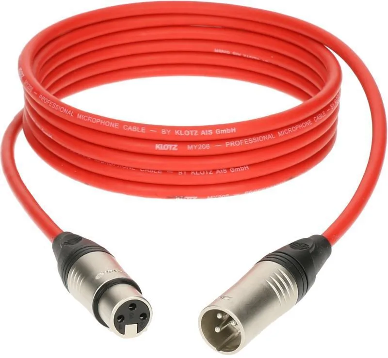Klotz mikrofonní kabel XLR 3p nikel, Klotz konektory, 20m