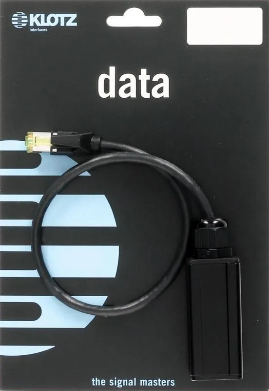 Klotz etherCON adaptér CAT6a, PUR plášť, etherCON žena - RJ45