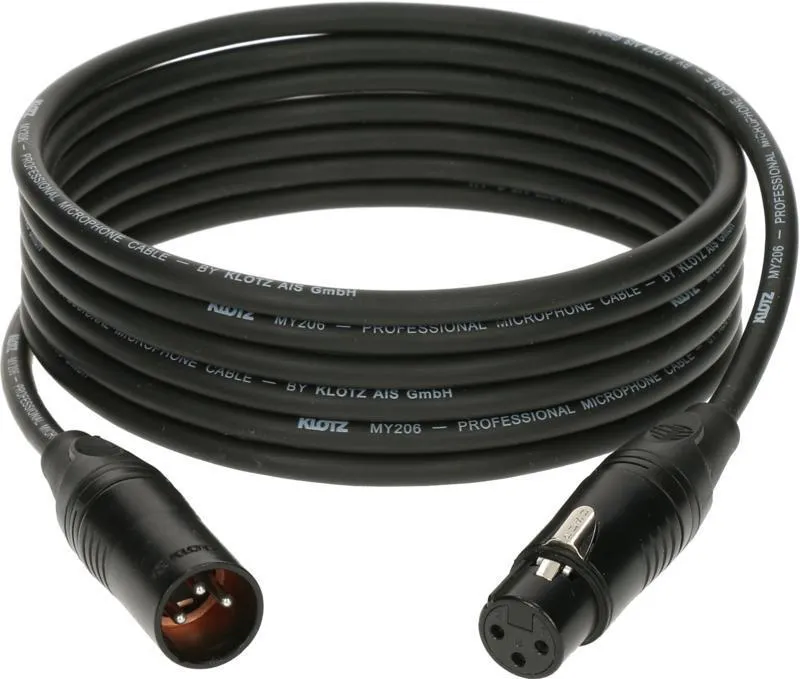 Klotz mikrofonní kabel XLR 3p samec/samice, Klotz konektory, 20m