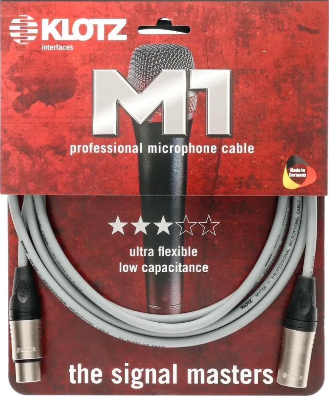 Klotz mikrofonní kabel XLR-XLR, nikelové konektory, 20m