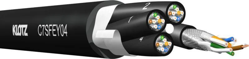 Klotz MulitCAT7 - 4 x (4 x 2 x 2 x 2 x AWG23/1) S/FTP - 600 MHz - PVC
