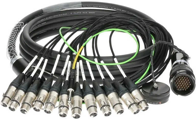 Klotz RMP-12 XLR kabel, 12x XLR, digitální fanout, PVC, 25m