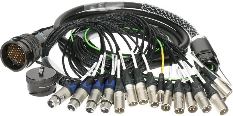 Klotz RMP-16 XLR kabel - 12x XLR samec, 4x XLR samice, digitální fanout, PVC, 3m