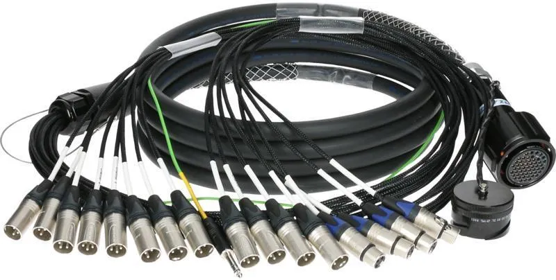 Klotz kabel RMP 54p, 12x XLR samice, 4x XLR samice, digitální fanout, PVC, 15m