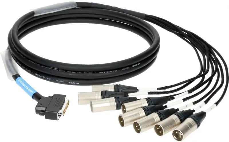 Klotz D-Sub kabel 25p, 8 x XLR 3p, 8 kanálový digitální loom, 8m