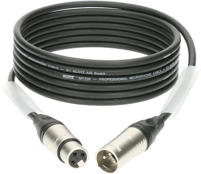 Klotz mikrofonní kabel XLR-XLR, 10 kusů, 0,5m, Klotz konektory