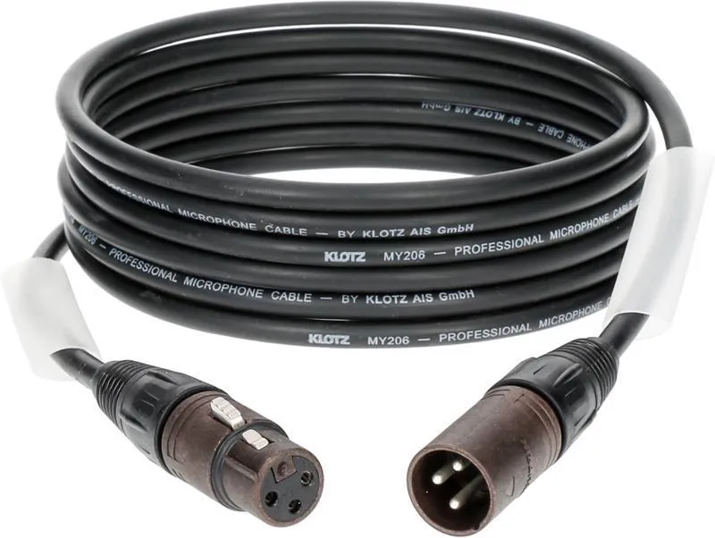 Klotz mikrofonní kabel XLR-XLR, Neutrik konektory, 10m, balení 10 kusů