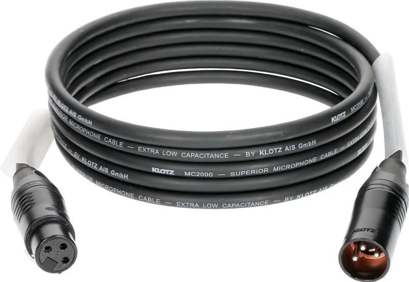 Klotz mikrofonní kabel XLR-XLR, 5m, 10 kusů, Klotz konektory