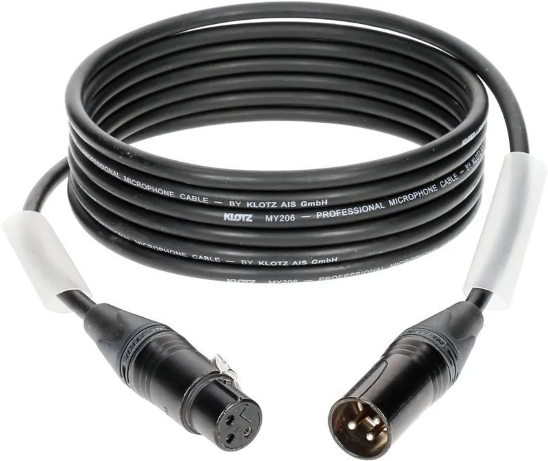 Klotz mikrofonní kabel XLR-XLR, Neutrik konektory, 10 ks, 1m
