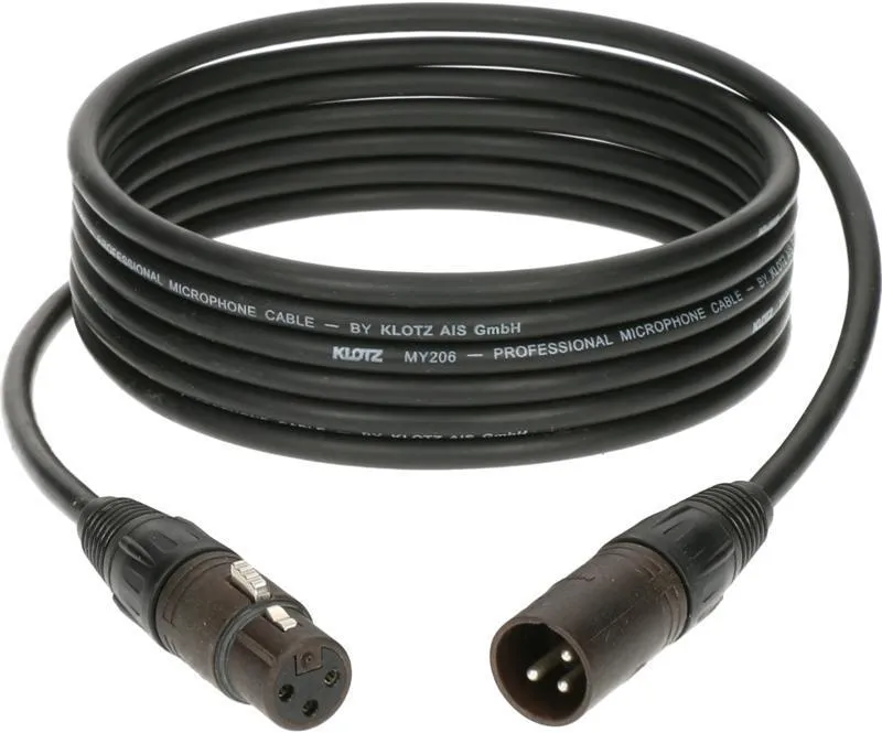 Klotz mikrofonní kabel XLR-XLR, lehký a odolný, Neutrik konektory, 25m