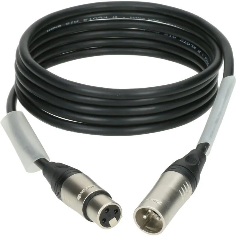 Klotz IM kabel nízká ztráta AES a DMX, XLR 3p, nikel, 15m