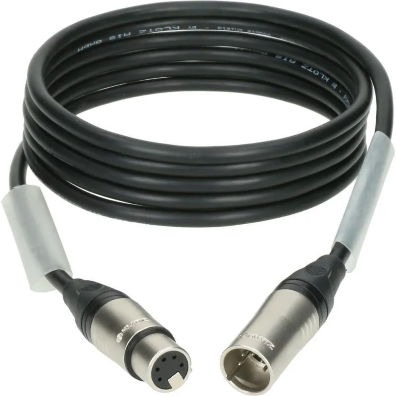 Klotz DMX kabel nízké ztráty, XLR 5p nikel, 10m