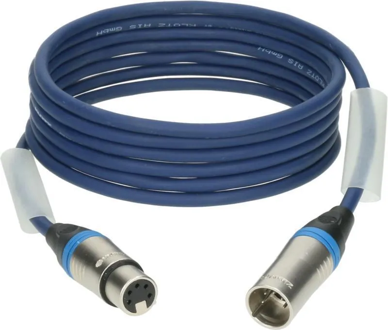 Klotz DMX kabel, dvojité stínění, XLR 5p, 3m