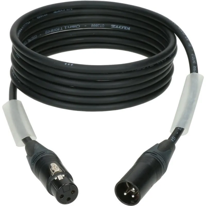 Klotz kabel ultra flexibilní AES a DMX, XLR 3p, Neutrik, 15m