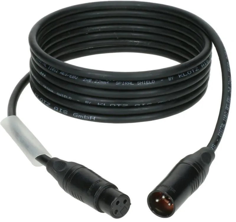 Klotz kabel ultra flexibilní AES a DMX, XLR 3p, 10m