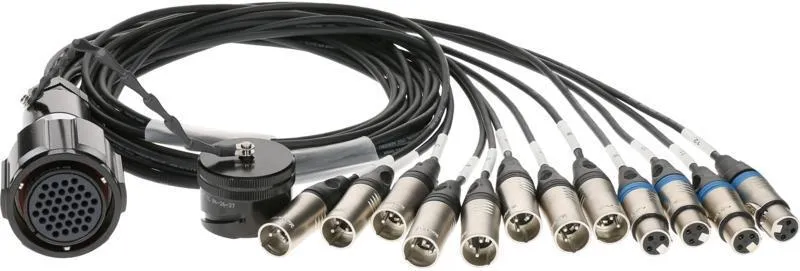 Klotz RMP-12 XLR kabel - 8x XLR 3p samec, 4x XLR 3p samice, 1,2m