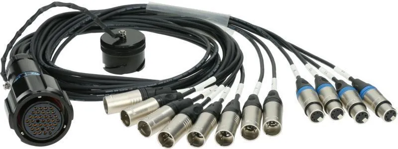 Klotz RMP-12 kabel - 8x XLR 5p samec, 4x XLR 5p samice, 1,2m