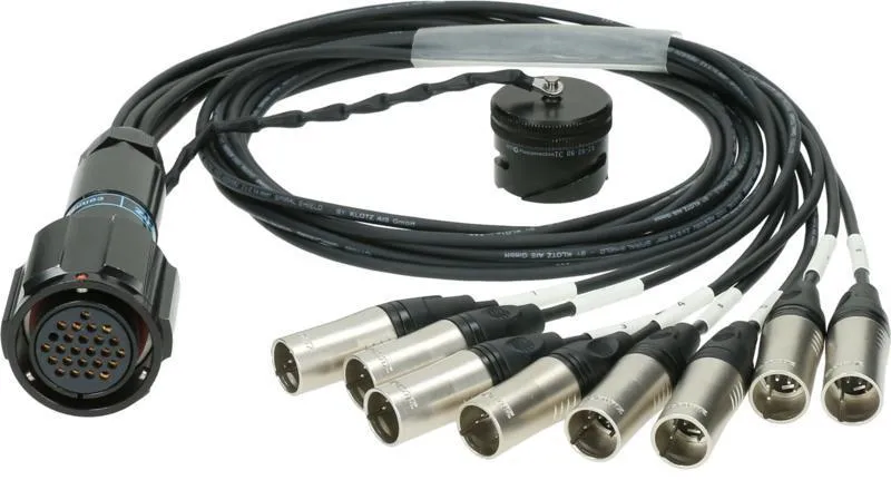 Klotz RMP-8 kabel - 25p XLR konektor, 8x 5p XLR, DMX fanout, PVC, 1,2m